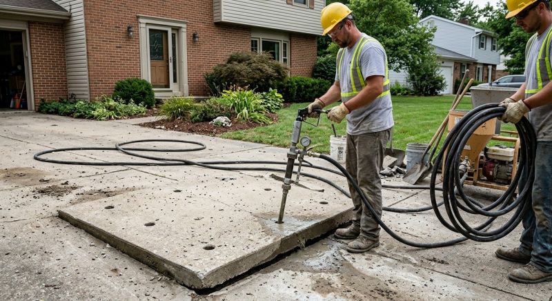Driveway Slab Lifting in Des Moines, IA