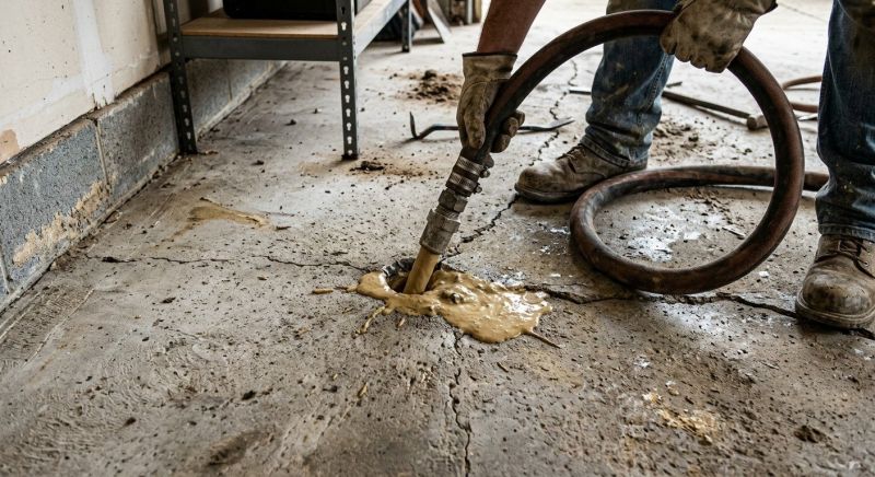 Slab Leveling in West Des Moines, IA