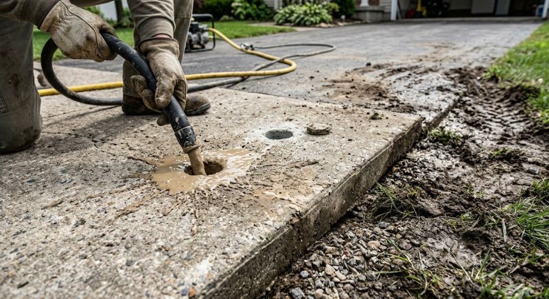 Sunken Driveway Lifting in Denver, CO